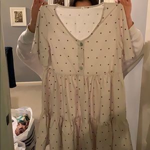 Spring polka dot dress